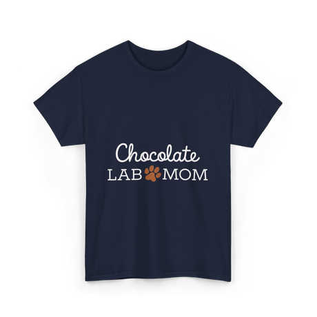 Chocolate Lab Mom Dog Lover T-Shirt - Navy