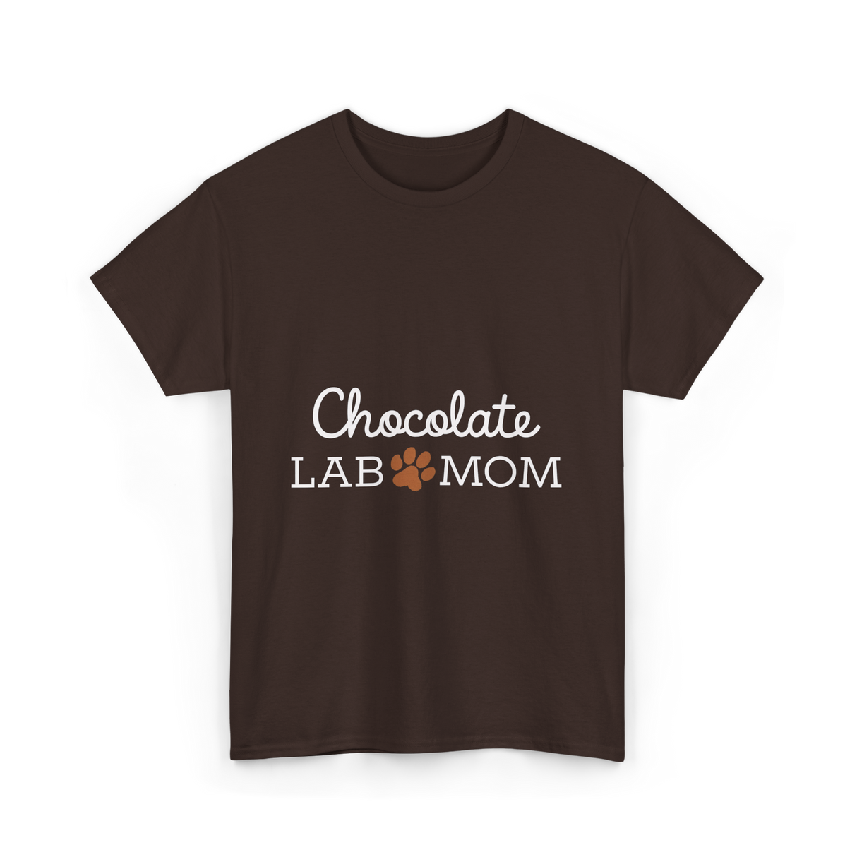 Chocolate Lab Mom Dog Lover T-Shirt - Dark Chocolate