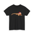 Christmas Bearded Dragon Reptile Celebration T-Shirt - Black