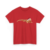 Christmas Bearded Dragon Reptile Celebration T-Shirt - Red