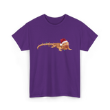 Christmas Bearded Dragon Reptile Celebration T-Shirt - Purple