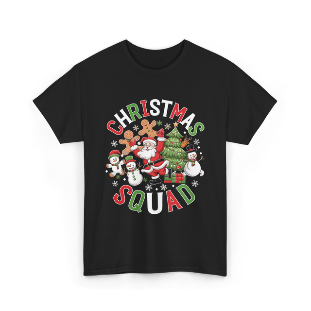 Christmas Squad Holiday Season T-Shirt - Black