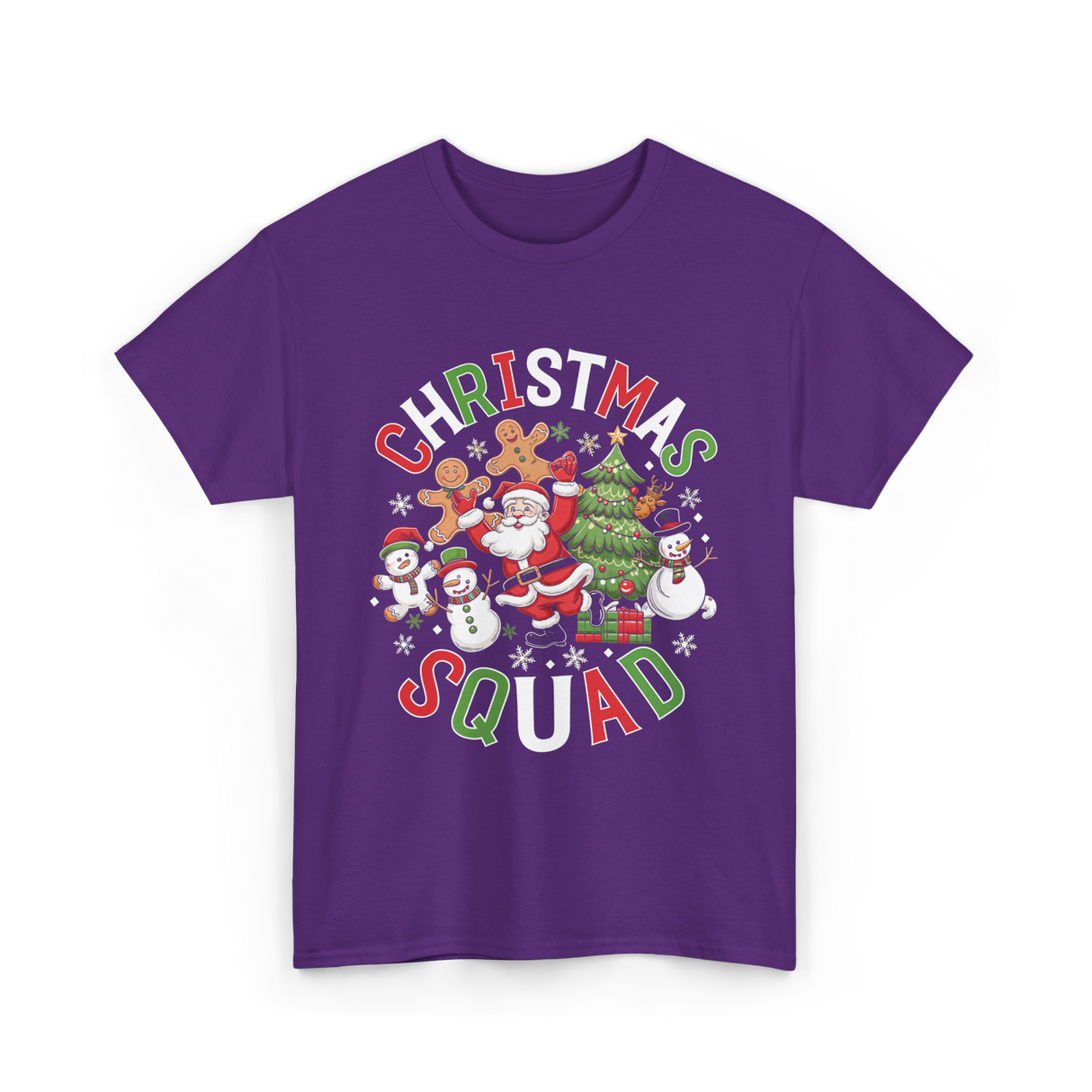 Christmas Squad Holiday Season T-Shirt - Purple