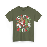 Christmas Squad Holiday Season T-Shirt - Military Green