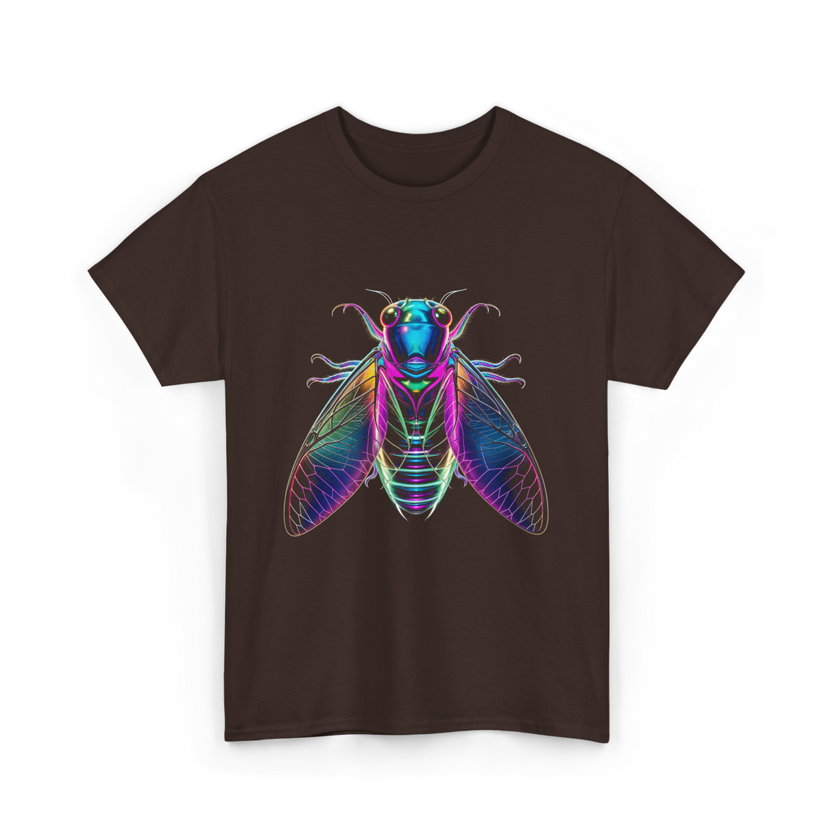 Cicada Insect Entomology Cicada T-Shirt - Dark Chocolate