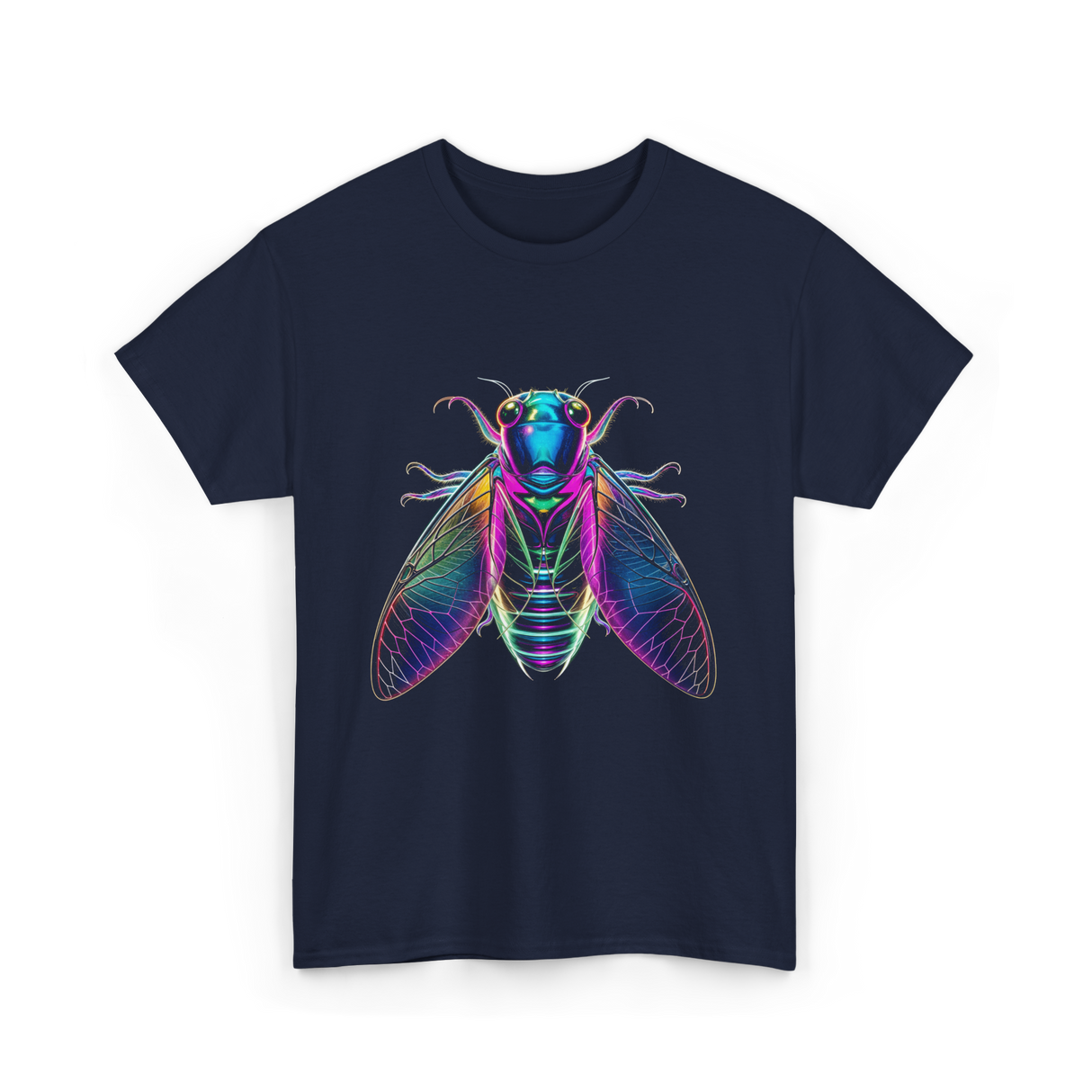 Cicada Insect Entomology Cicada T-Shirt - Navy