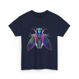 Cicada Insect Entomology Cicada T-Shirt - Navy