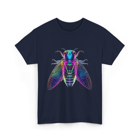 Cicada Insect Entomology Cicada T-Shirt - Navy