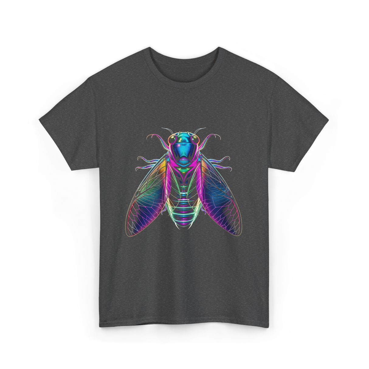 Cicada Insect Entomology Cicada T-Shirt - Dark Heather