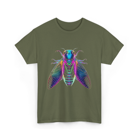 Cicada Insect Entomology Cicada T-Shirt - Military Green