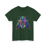 Cicada Insect Entomology Cicada T-Shirt - Forest Green