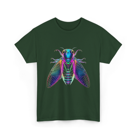 Cicada Insect Entomology Cicada T-Shirt - Forest Green