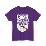 Cigar Smokers Have Beards Cigar T-Shirt - Purple