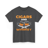 Cigars And Whiskey Cigar Lover T-Shirt - Dark Heather