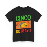 Cinco De Mayo Taco Fiesta T-Shirt - Black