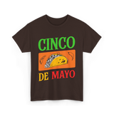 Cinco De Mayo Taco Fiesta T-Shirt - Dark Chocolate