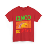 Cinco De Mayo Taco Fiesta T-Shirt - Red