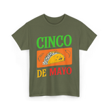 Cinco De Mayo Taco Fiesta T-Shirt - Military Green