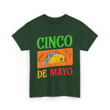 Cinco De Mayo Taco Fiesta T-Shirt - Forest Green