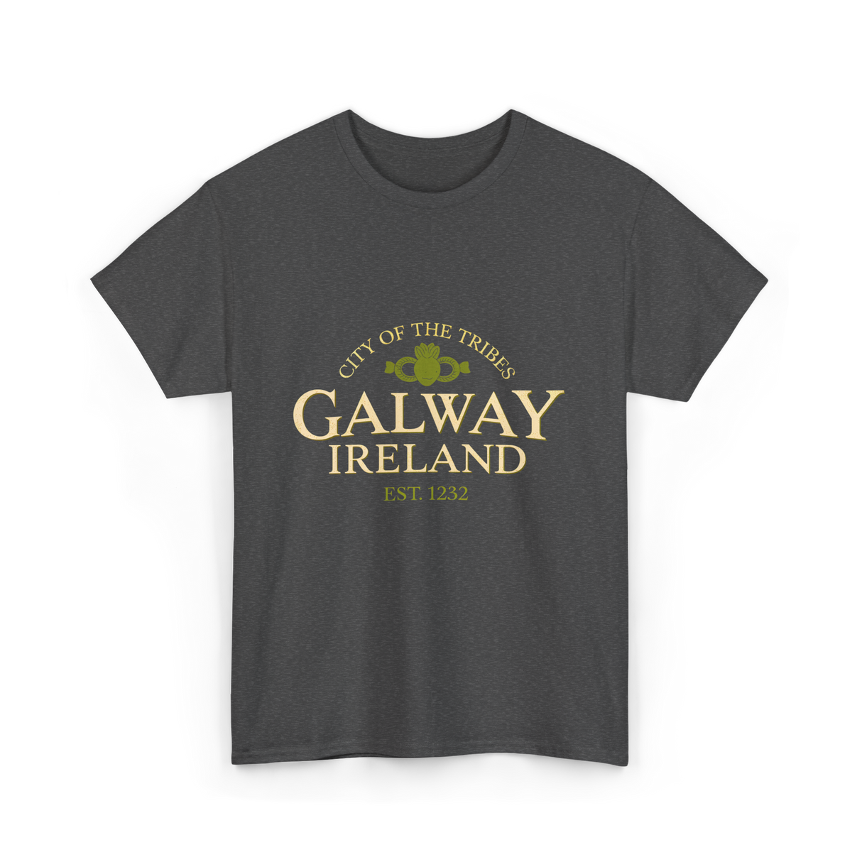 City of the Tribes Galway Ireland T-Shirt - Dark Heather