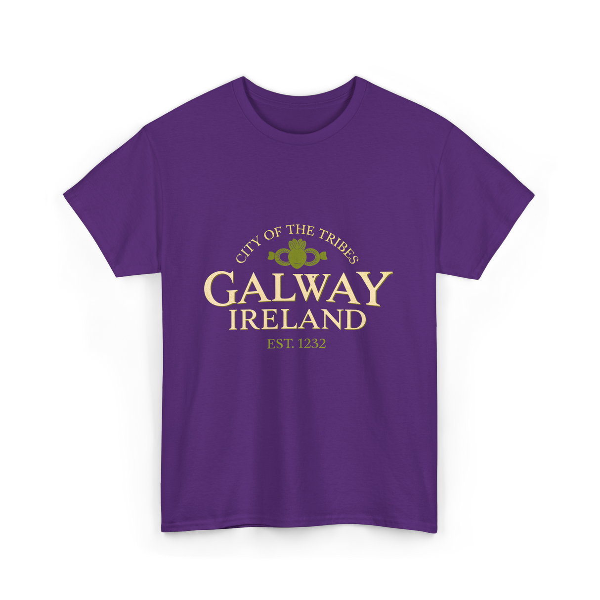 City of the Tribes Galway Ireland T-Shirt - Purple