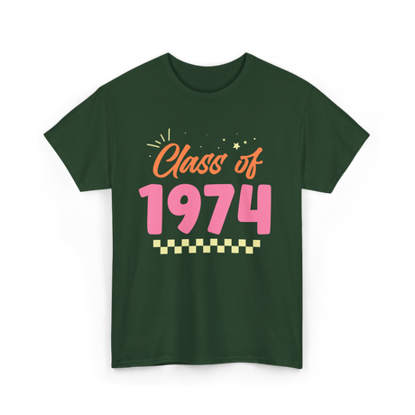 Class of 1974 Reunion 1974 T-Shirt - Forest Green