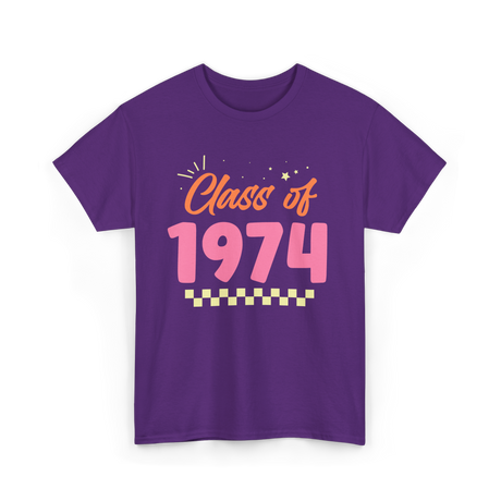 Class of 1974 Reunion 1974 T-Shirt - Purple