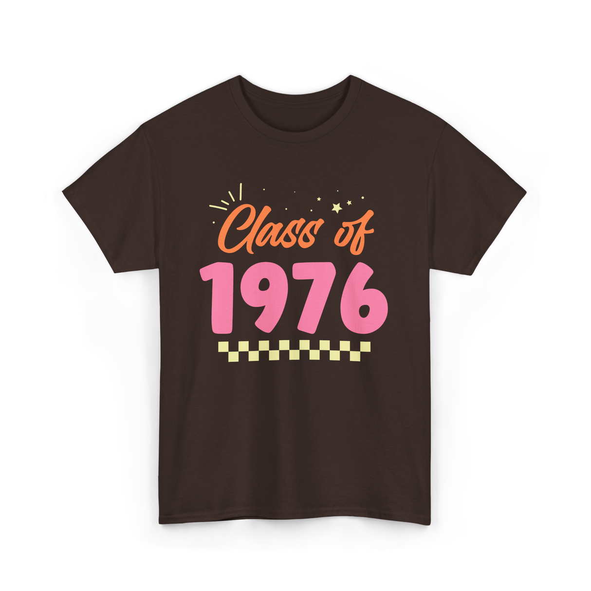 Class of 1976 Reunion Celebration T-Shirt - Dark Chocolate