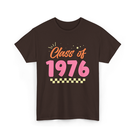 Class of 1976 Reunion Celebration T-Shirt - Dark Chocolate