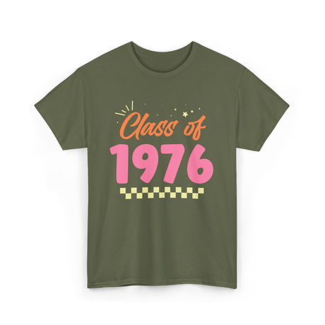 Class of 1976 Reunion Celebration T-Shirt - Military Green