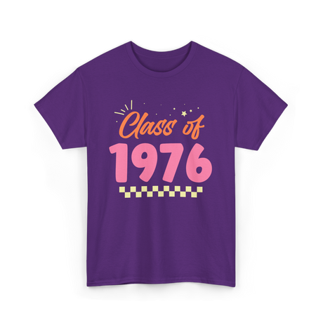 Class of 1976 Reunion Celebration T-Shirt - Purple