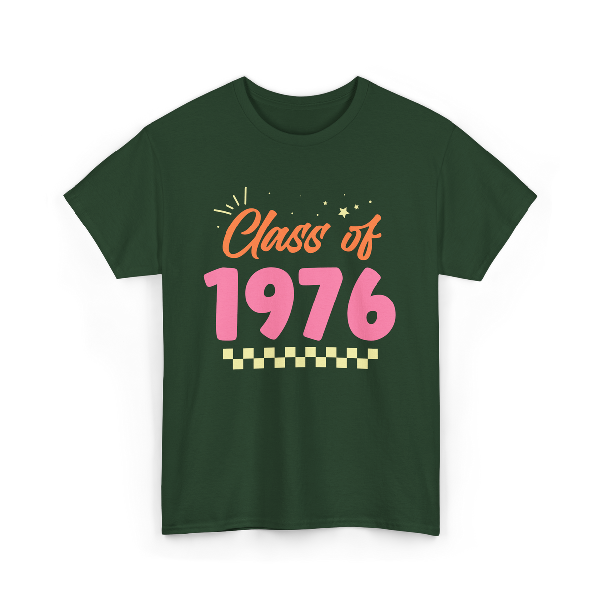 Class of 1976 Reunion Celebration T-Shirt - Forest Green