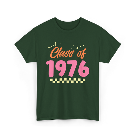 Class of 1976 Reunion Celebration T-Shirt - Forest Green