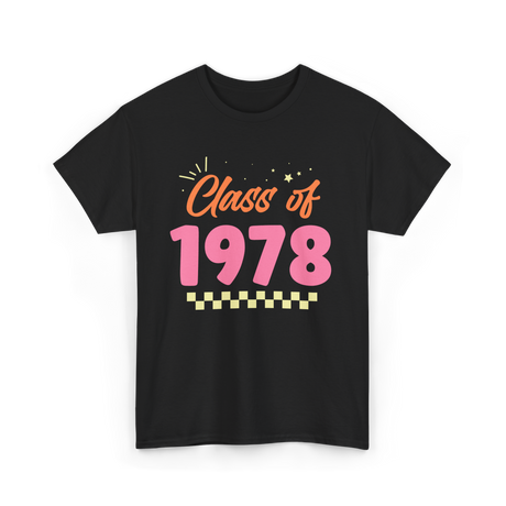 Class Of 1978 Reunion Event T-Shirt - Black