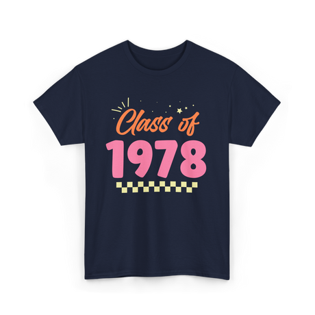 Class Of 1978 Reunion Event T-Shirt - Navy