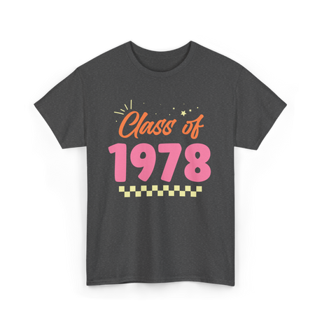 Class Of 1978 Reunion Event T-Shirt - Dark Heather