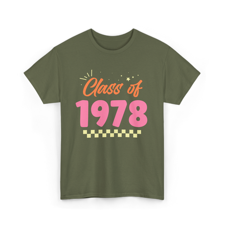 Class Of 1978 Reunion Event T-Shirt - Military Green