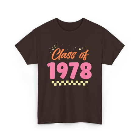 Class Of 1978 Reunion Event T-Shirt - Dark Chocolate