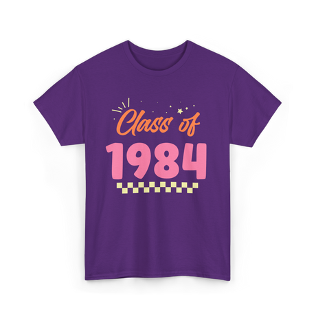 Class of 1984 Reunion Meetup T-Shirt - Purple