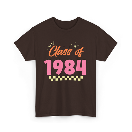 Class of 1984 Reunion Meetup T-Shirt - Dark Chocolate