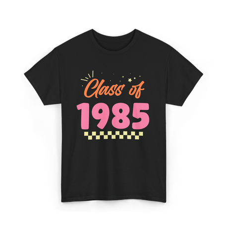 Class of 1985 Reunion Graduation T-Shirt - Black