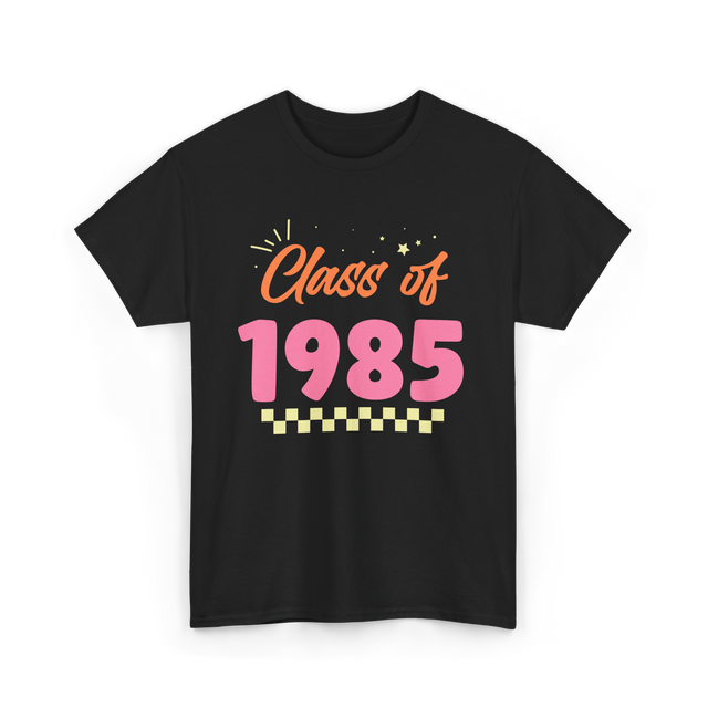 Class of 1985 Reunion Graduation T-Shirt - Black