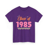 Class of 1985 Reunion Graduation T-Shirt - Purple