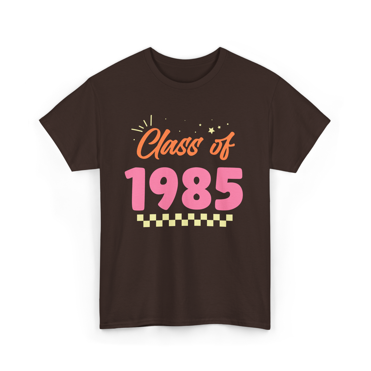 Class of 1985 Reunion Graduation T-Shirt - Dark Chocolate