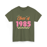 Class of 1985 Reunion Graduation T-Shirt - Military Green