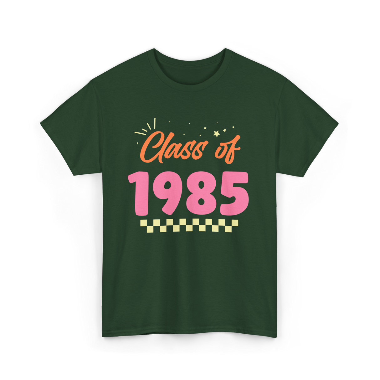 Class of 1985 Reunion Graduation T-Shirt - Forest Green