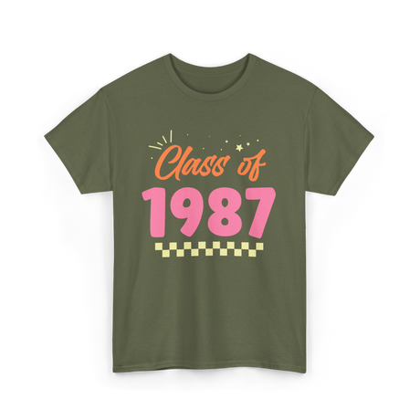 Class of 1987 Reunion Meet-Up T-Shirt - Military Green