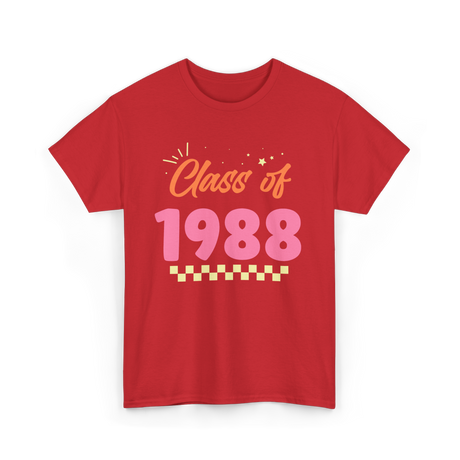 Class of 1988 Reunion Celebration T-Shirt - Red