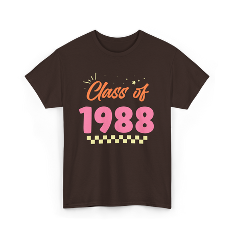 Class of 1988 Reunion Celebration T-Shirt - Dark Chocolate