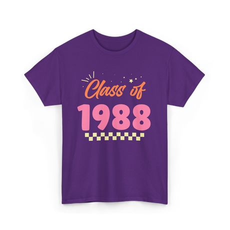 Class of 1988 Reunion Celebration T-Shirt - Purple